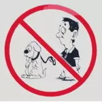 Anjing tidak diizinkan